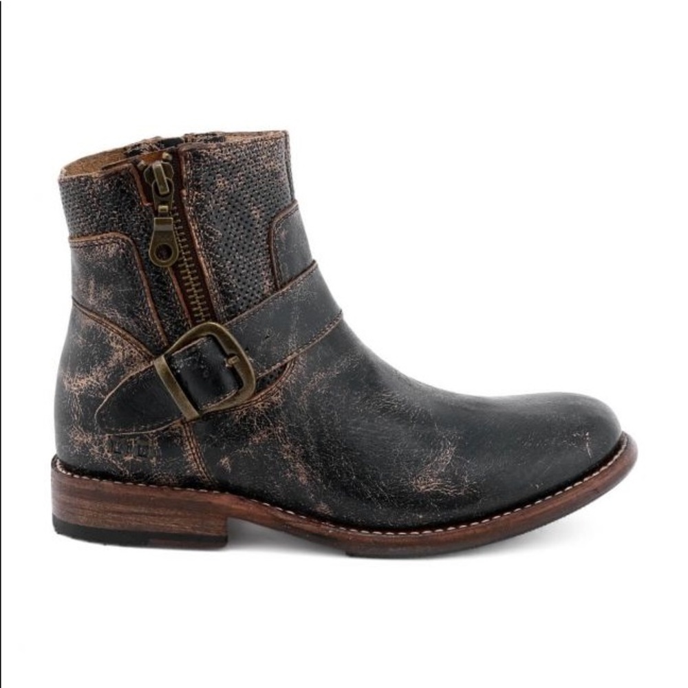 NWOT Bed Stu Becca Ankle Boots in Black lux Sz 8.5